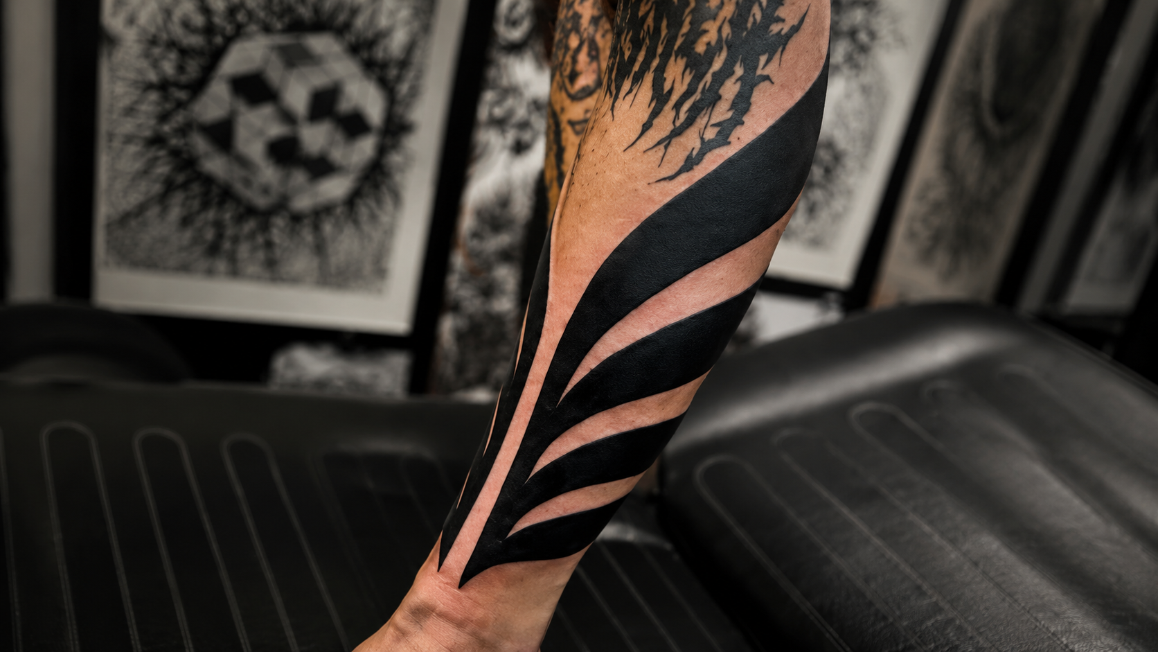 Blackwork contraste